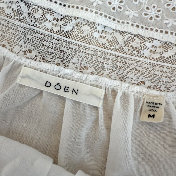 Doen Beaux top in white salt size M - Picture 4 of 8
